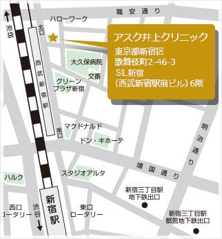 東京 新宿院アクセス画像