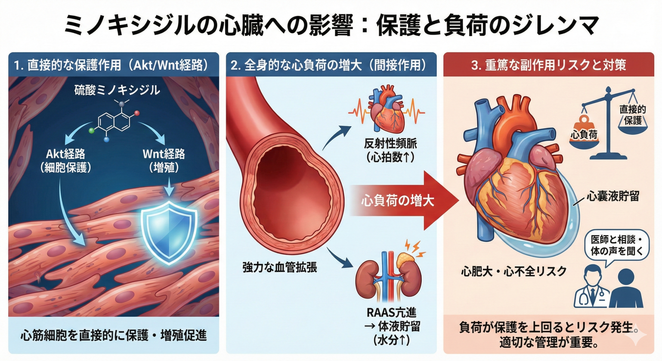 ミノキシジルの心臓への影響