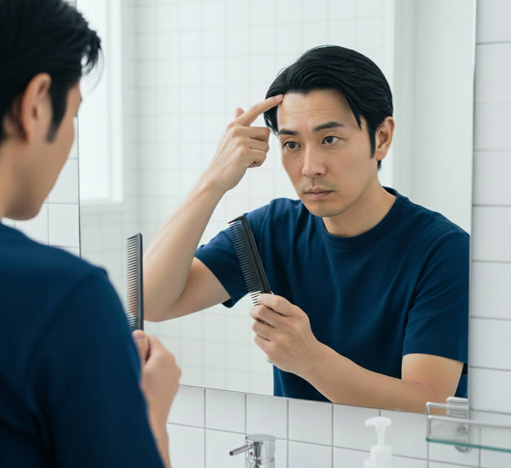 生え際の形が変わったら要注意｜薄毛進行の見極め方と対処法