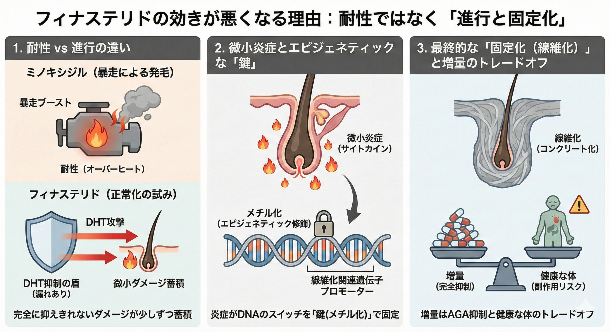 フィナステリドの効きが悪くなる理由