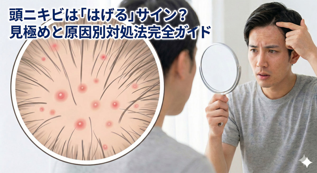 頭ニキビは「はげる」サイン？見極めと原因別対処法完全ガイド
